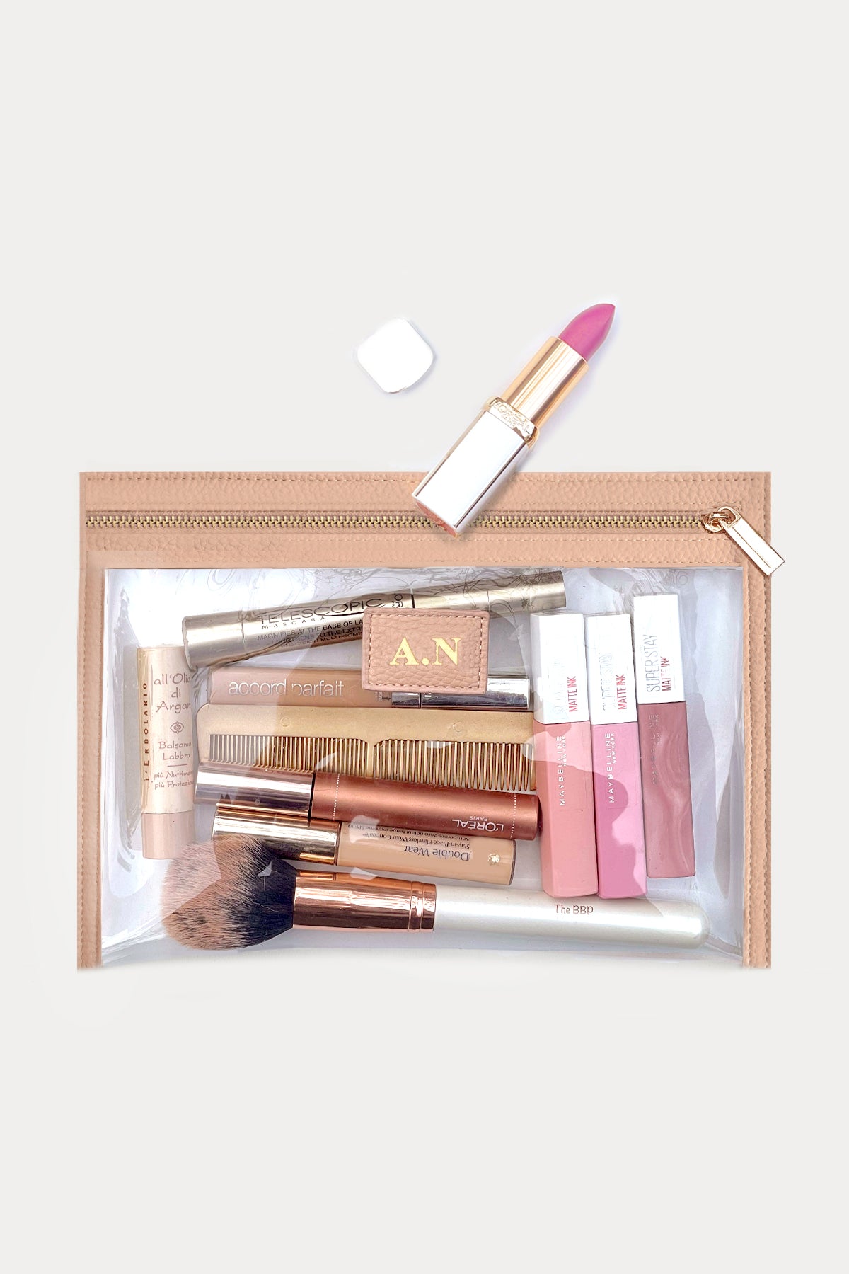 מארז מתנה: תיק איפור/רחצה + מחזיק מפתחות