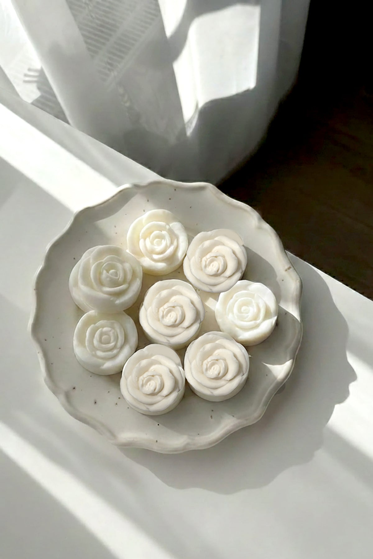 מארז סבון ריחני בצורת פרחים