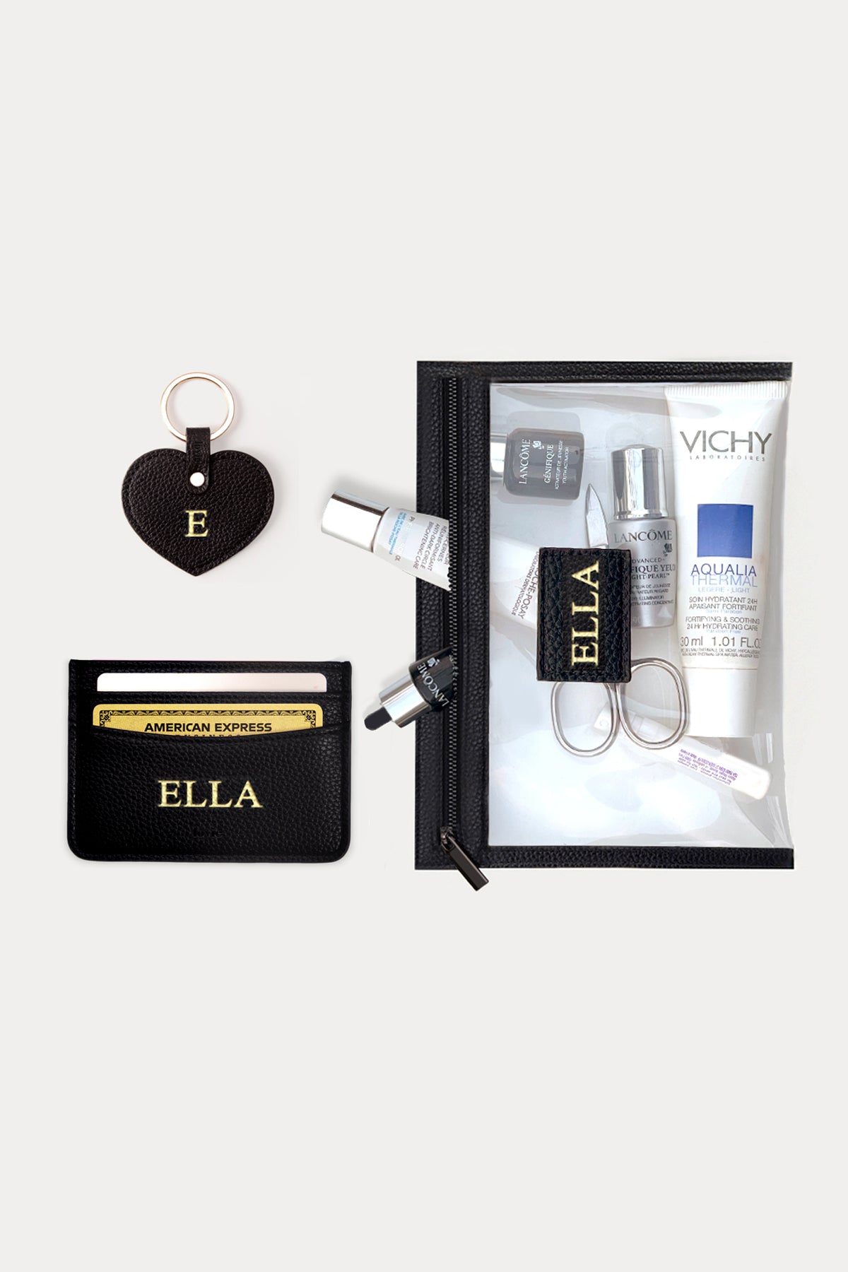 מארז מתנה לגיוס: חוגרון + תיק איפור (מיני) + מחזיק מפתחות