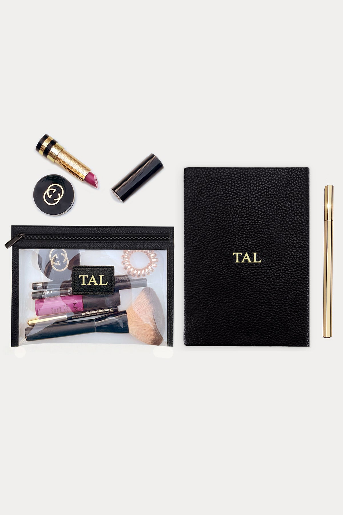 מארז מתנה: מחברת + תיק איפור