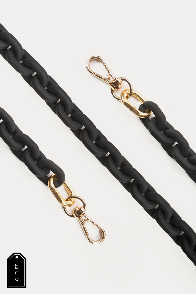 OUTLET - שרשרת שחורה אודרי