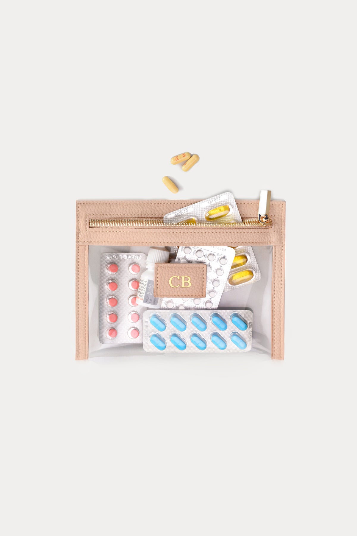 מארז מתנה: תיק איפור/רחצה קטן + מחזיק מפתחות