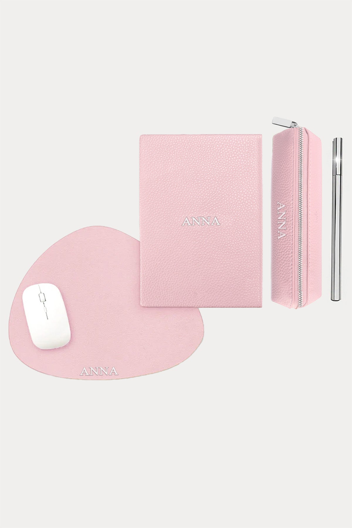 מארז מתנה: מחברת + קלמר + פד לעכבר