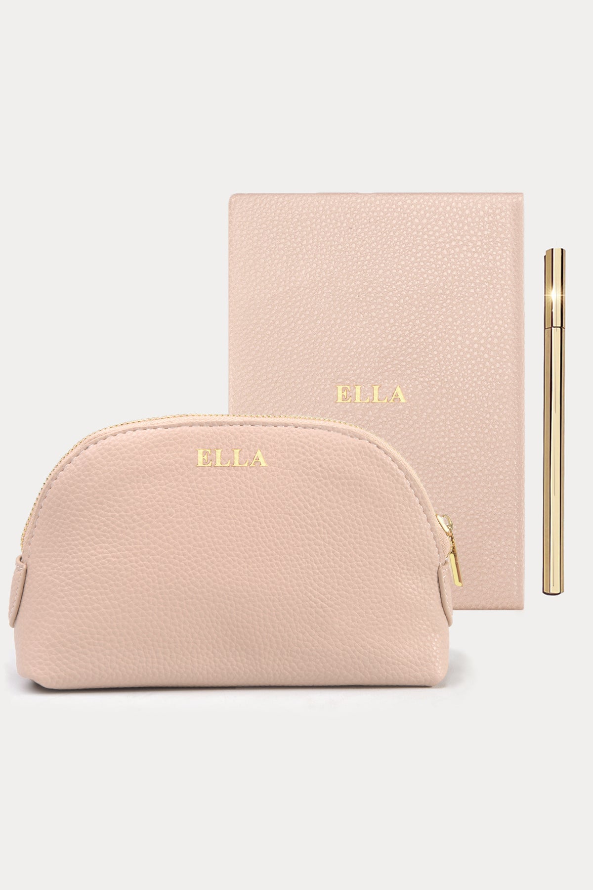 מארז מתנה: מחברת + תיק איפור