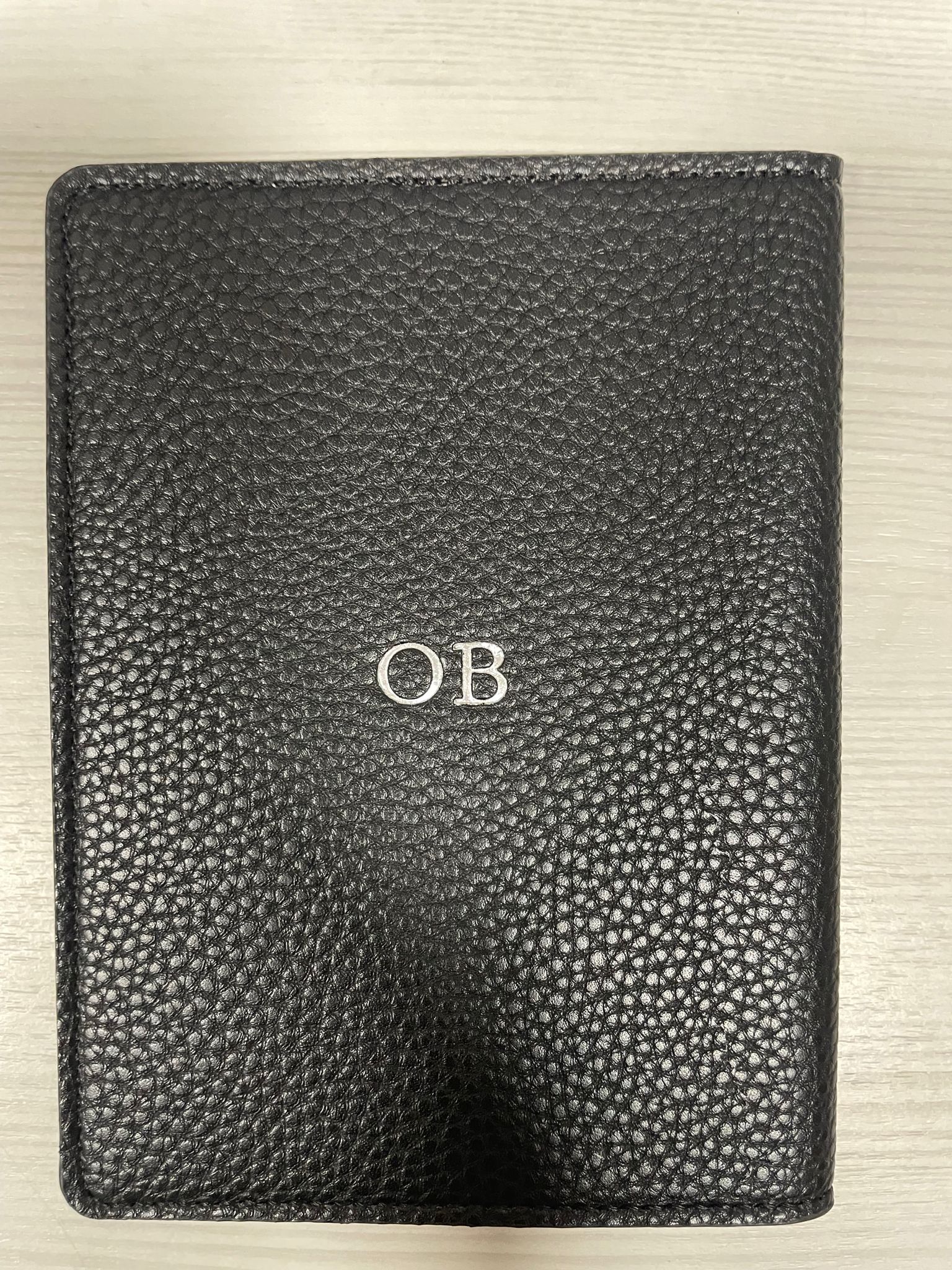 OUTLET - כיסוי לדרכון עם הטבעת כסף OB