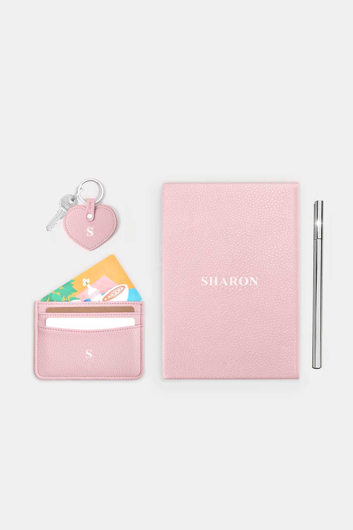 מארז מתנה: מחברת + מחזיק מפתחות + ארנק כרטיסים