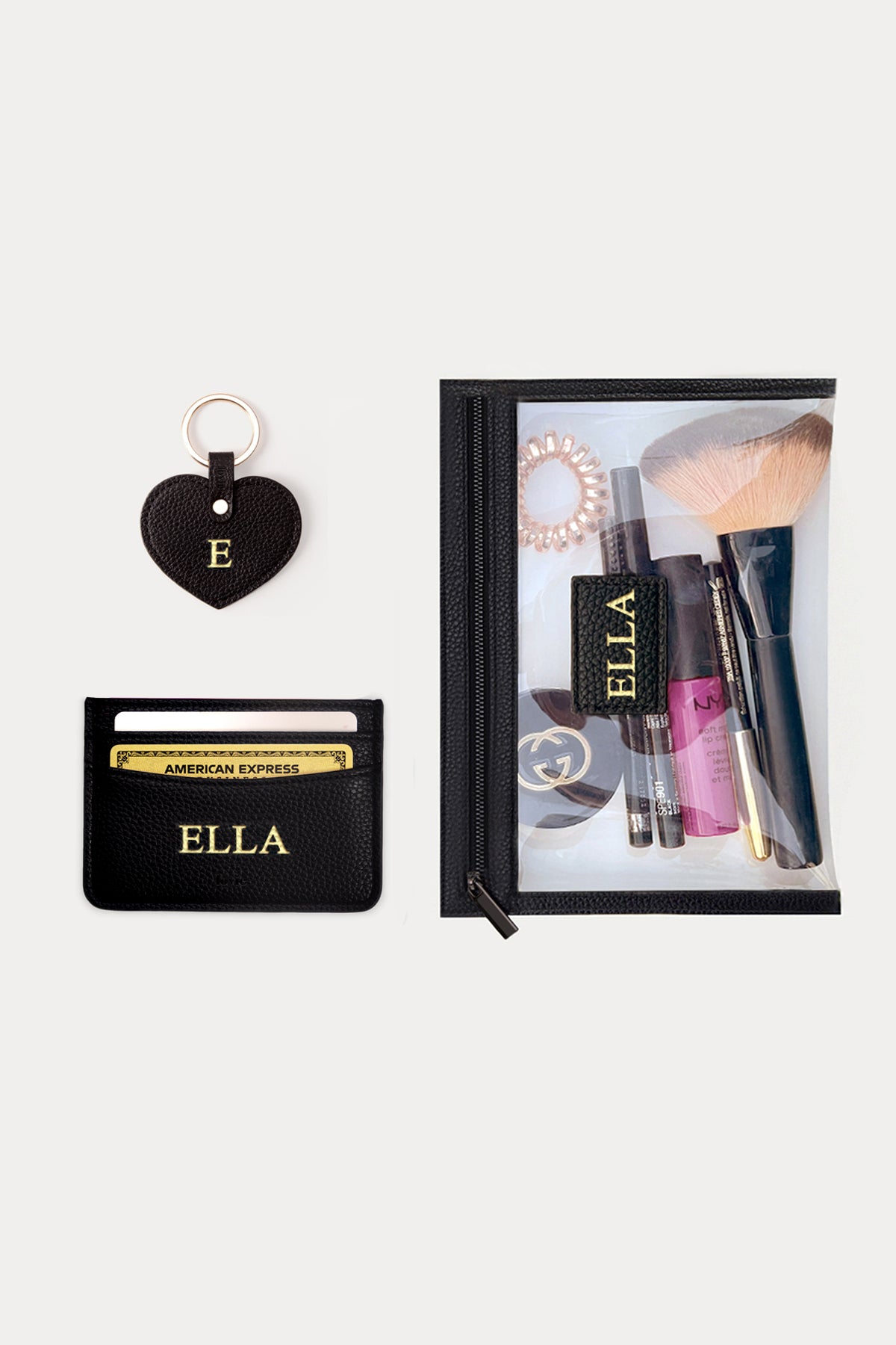 מארז מתנה לגיוס: חוגרון + תיק איפור (מיני) + מחזיק מפתחות