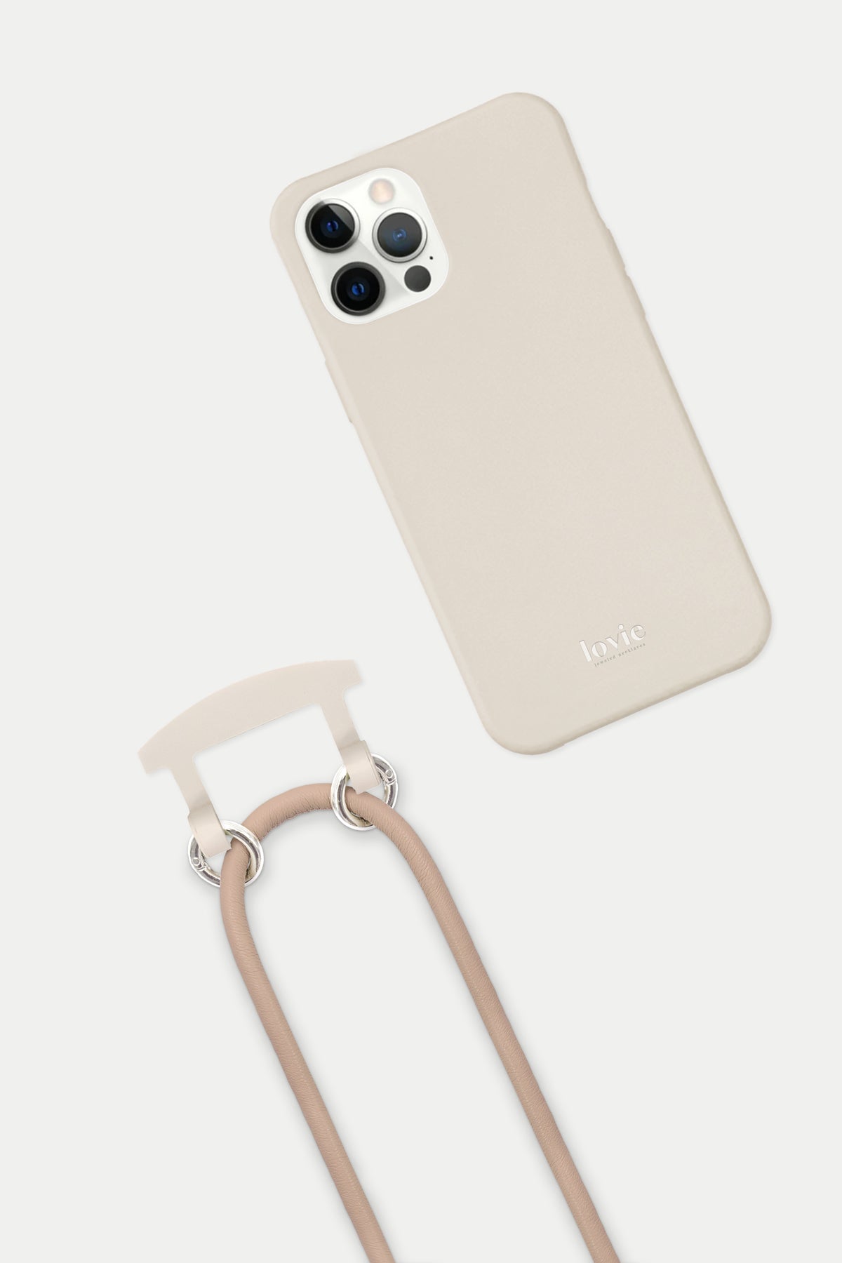 כיסוי MagSafe שנהב + שרשרת בז' מיכאלה