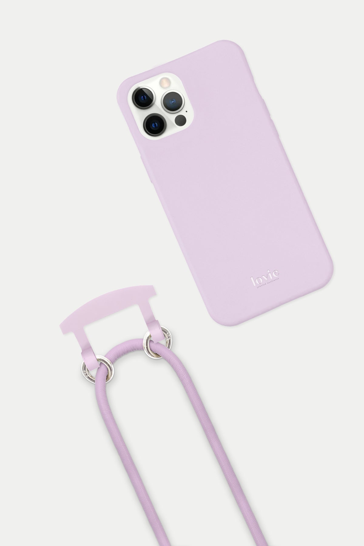 כיסוי MagSafe סגול + שרשרת סגולה מלודי