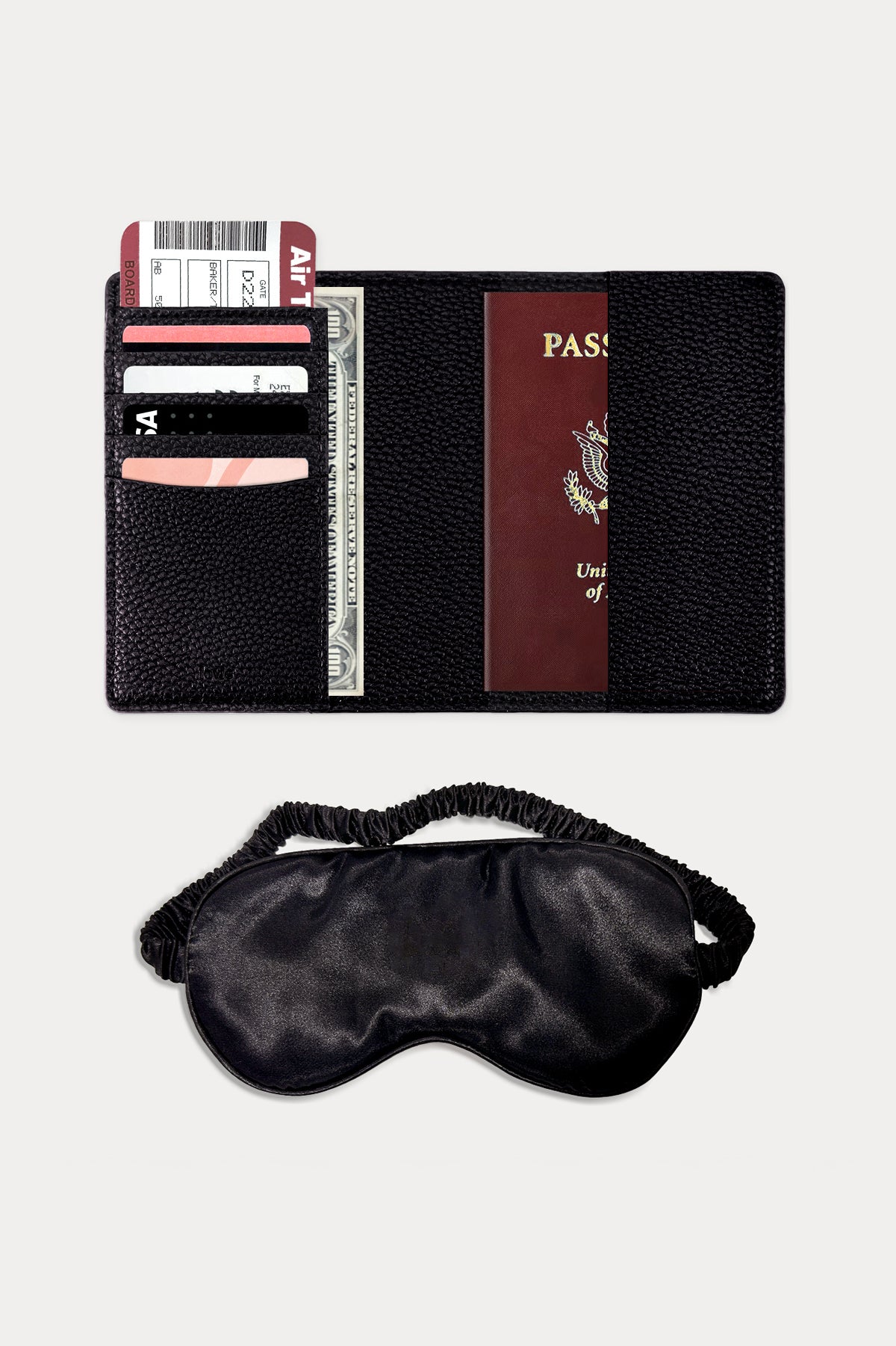 מארז מתנה: כיסוי לדרכון + כיסוי עיניים