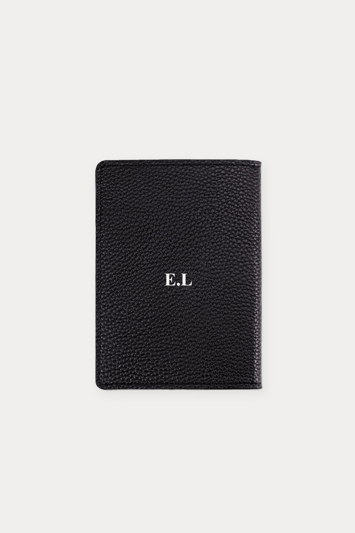 OUTLET - כיסוי לדרכון עם הטבעה כסף E.L