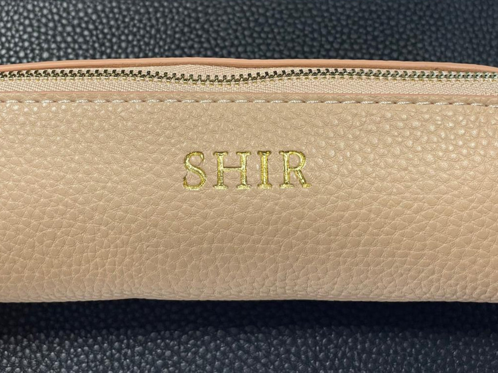 OUTLET - קלמר עם הטבעה זהב SHIR