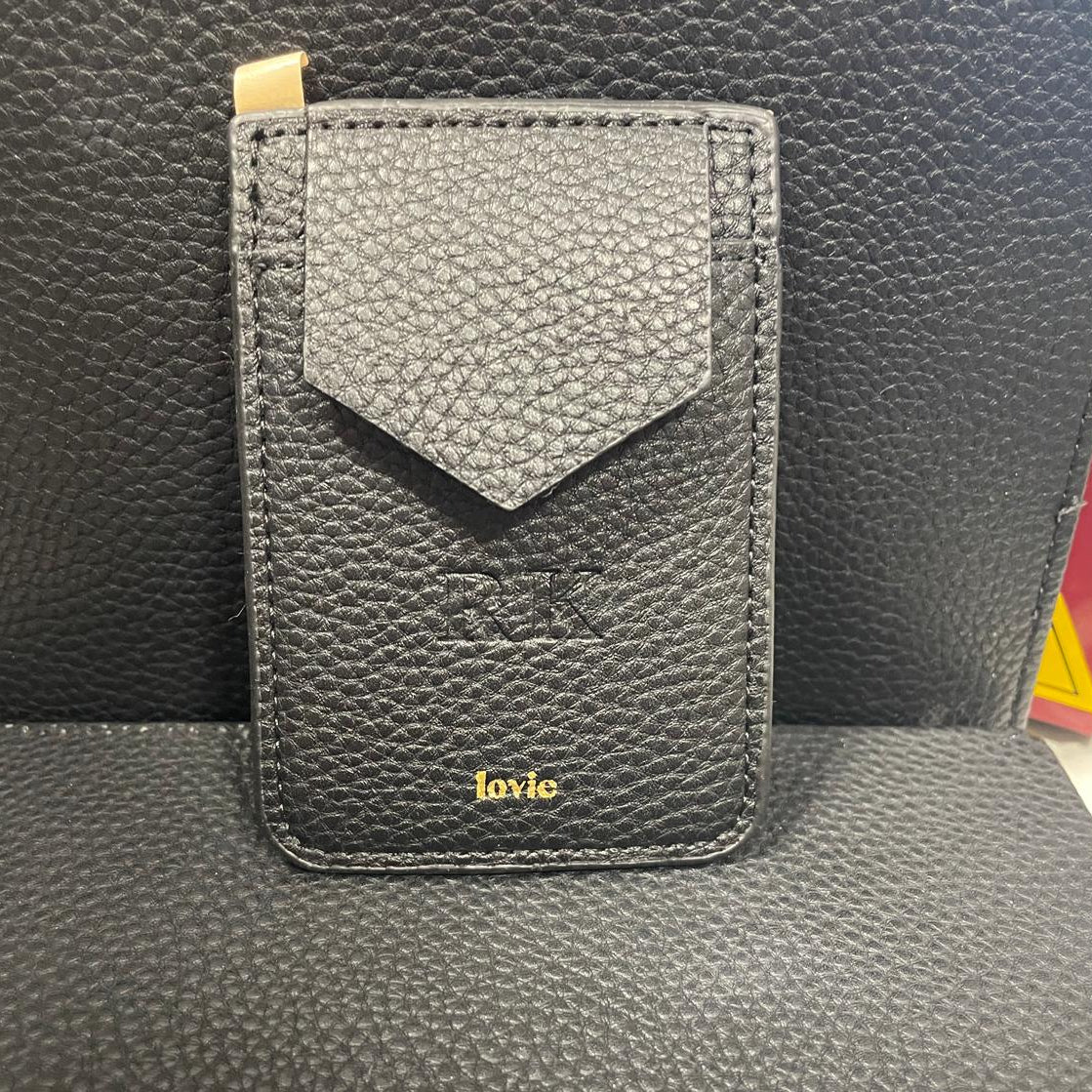 OUTLET -  ארנק לטלפון עם הטבעה ללא צבע RK