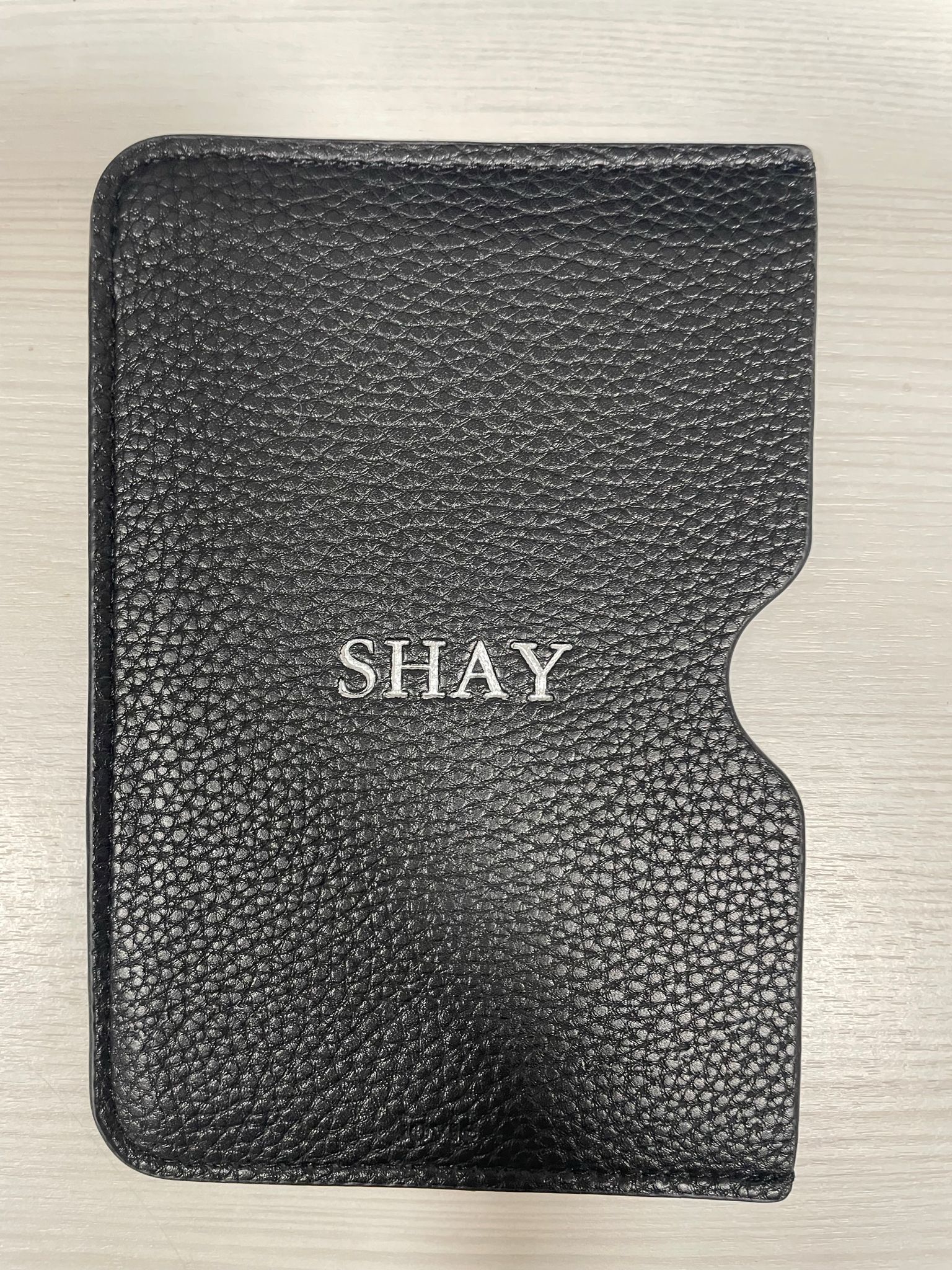 OUTLET כיסוי לדרכון עם הטבעת כסף SHAY