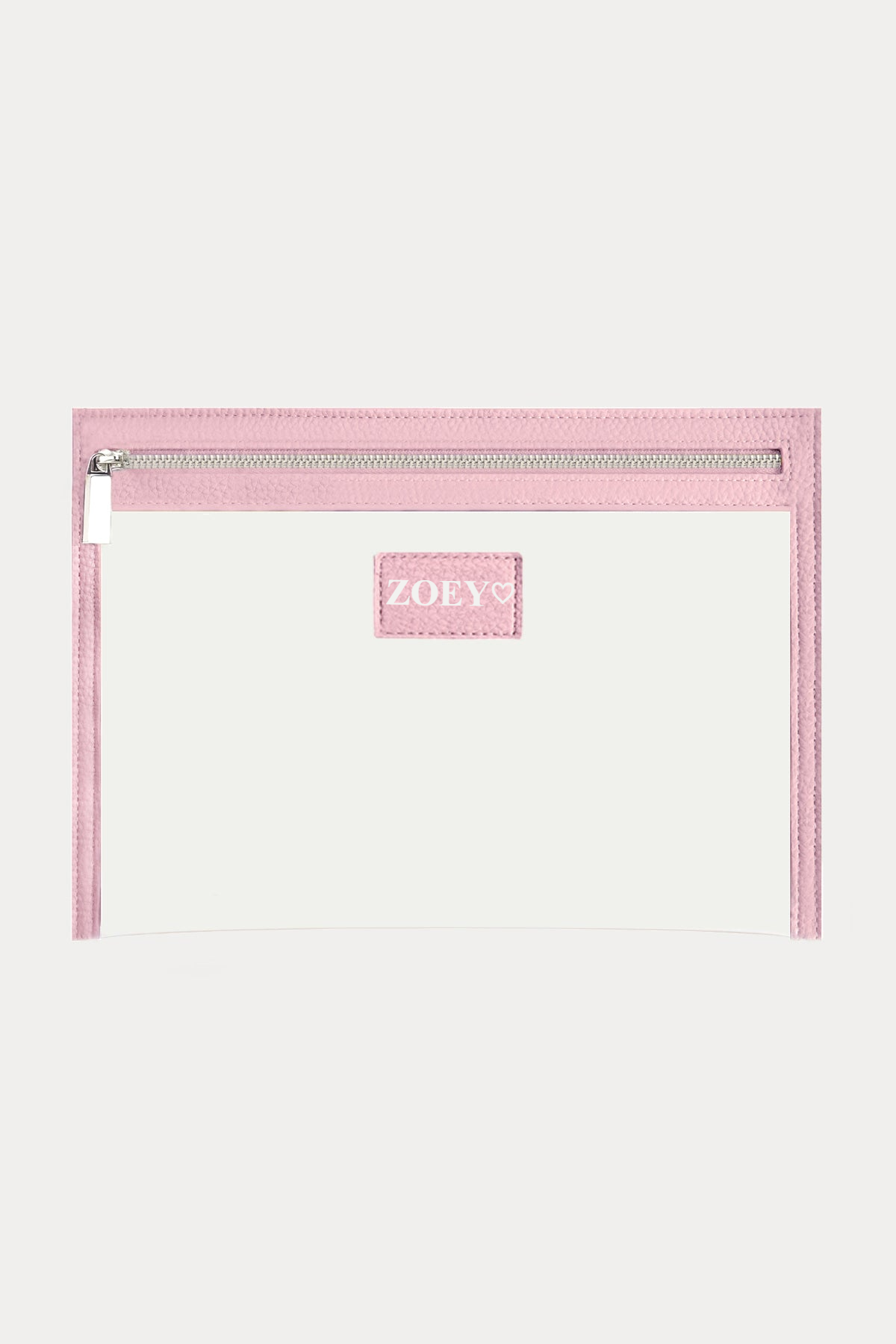 OUTLET - תיק רחצה קטן עם הטבעת כסף ZOEY ♡